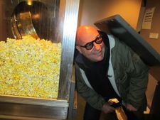Gianfranco Rosi listens to the popcorn kettle